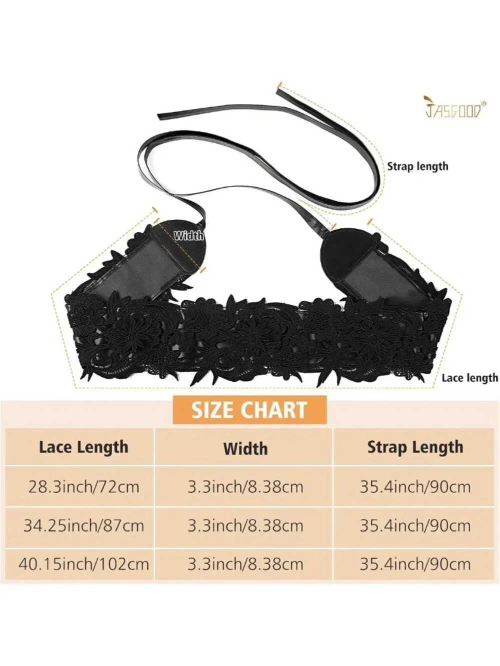Lace Waist Belt for Women - Corset Cinch Wide Obi Belt with Bowknot, Boho Style
